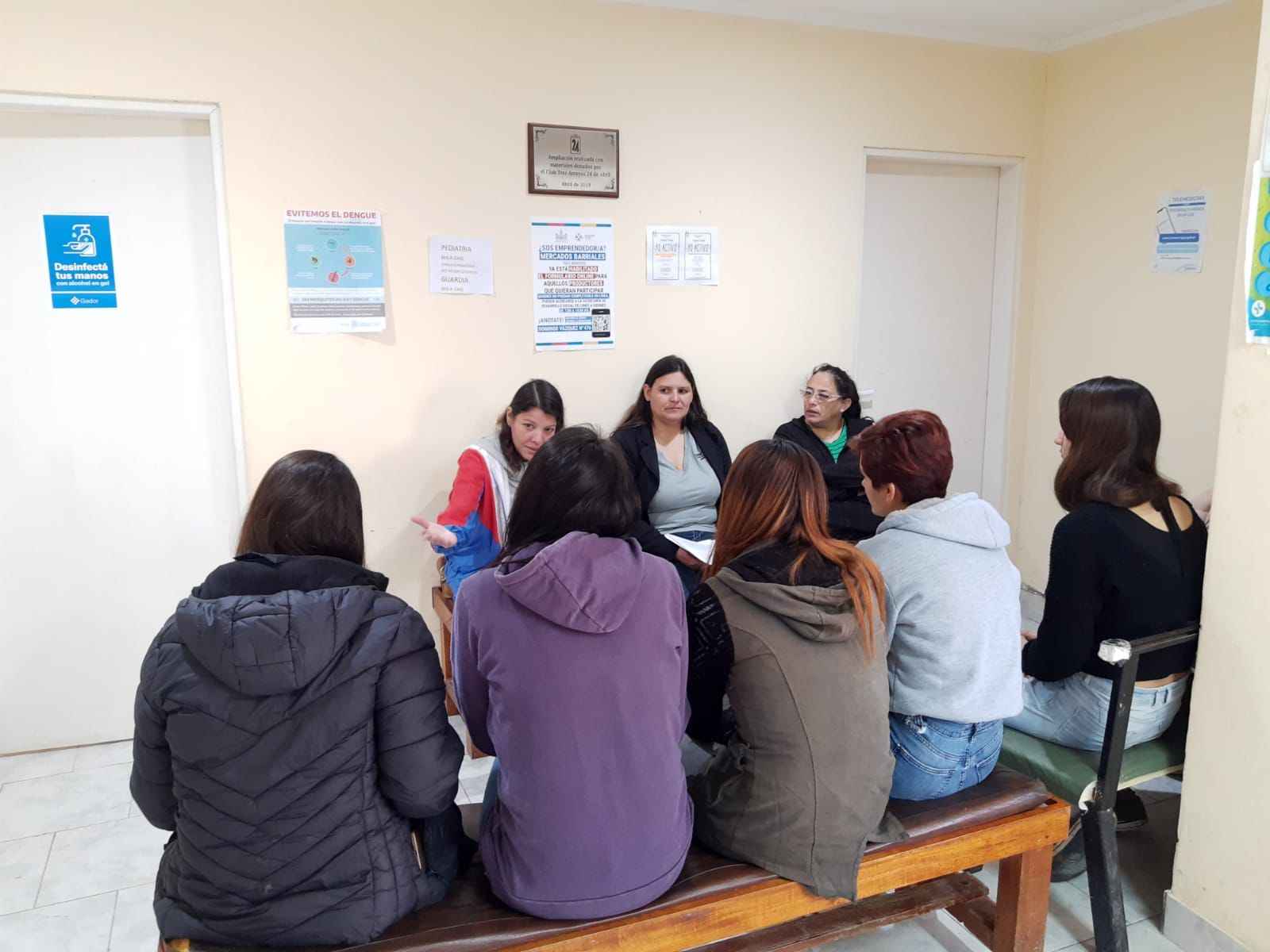 “La Dire en tu barrio” brindó un taller de gestión menstrual